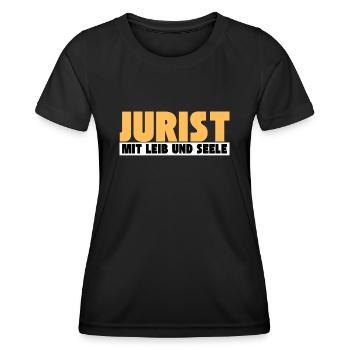 Jurist mit Leib und Seele - Frauen Funktions-T-Shirt - Schwarz - Vorne - AI Model Female 172 light (172cm)