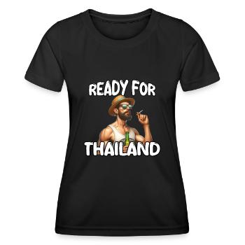 Ready for Thailand Holidays 2024 - Women's Functional T-Shirt - black - Front - AI Model Female 172 light (172cm)