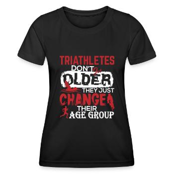 Triahtlon Geburtstagsgeschenk für Triathleten - Frauen Funktions-T-Shirt - Schwarz - Vorne - AI Model Female 172 light (172cm)