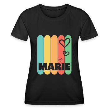 Hearts Marie - Women's Functional T-Shirt - black - Front - AI Model Female 172 light (172cm)