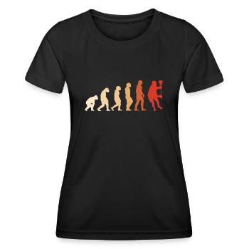 Sport Evolution Field Lacrosse - Frauen Funktions-T-Shirt - Schwarz - Vorne - AI Model Female 172 light (172cm)