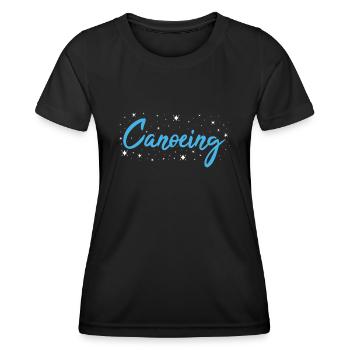 Canoeist Canoeing - Women's Functional T-Shirt - black - Front - AI Model Female 172 light (172cm)