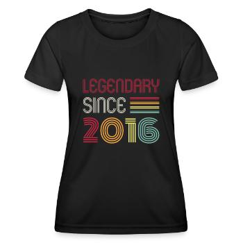 Birthday Legendary Since 2016 - Women's Functional T-Shirt - black - Front - AI Model Female 172 light (172cm)