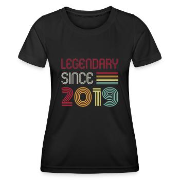 Birthday Legendary Since 2019 - Women's Functional T-Shirt - black - Front - AI Model Female 172 light (172cm)