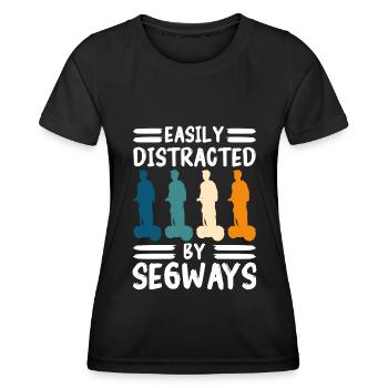 Segway Electric Scooter Balance Floating Board - Women's Functional T-Shirt - black - Front - AI Model Female 172 light (172cm)