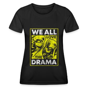 Théâtre Théâtre Théâtre Ami Broadway - T-shirt sport Femme - noir - Devant - AI Model Female 172 light (172cm)