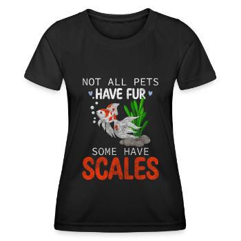 Fische Zucht - Frauen Funktions-T-Shirt - Schwarz - Vorne - AI Model Female 172 light (172cm)