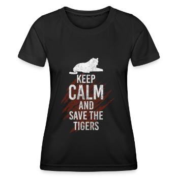 Tierschutz Aktivist Veganer Umweltschutz - Frauen Funktions-T-Shirt - Schwarz - Vorne - AI Model Female 172 light (172cm)