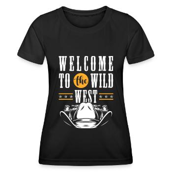 Western Bandit Rodeo - Women's Functional T-Shirt - black - Front - AI Model Female 172 light (172cm)