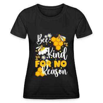 bee bees nature animal welfare - Women's Functional T-Shirt - black - Front - AI Model Female 172 light (172cm)