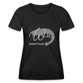 Welsdompteur Welsflüsterer Welsangler - Frauen Funktions-T-Shirt - Schwarz - Vorne - AI Model Female 172 light (172cm)