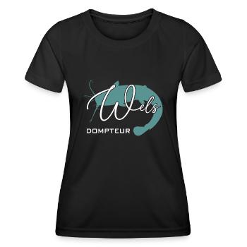 Welsdompteur Welsflüsterer Welsangler - Frauen Funktions-T-Shirt - Schwarz - Vorne - AI Model Female 172 light (172cm)