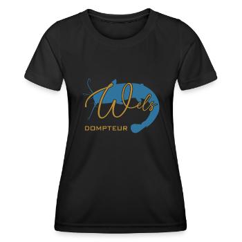 Welsdompteur Welsflüsterer Welsangler - Frauen Funktions-T-Shirt - Schwarz - Vorne - AI Model Female 172 light (172cm)