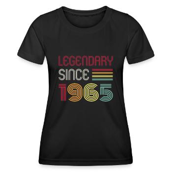 Birthday Legendary Since 1965 - Women's Functional T-Shirt - black - Front - AI Model Female 172 light (172cm)