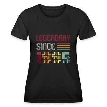 Birthday Legendary Since 1995 - Women's Functional T-Shirt - black - Front - AI Model Female 172 light (172cm)