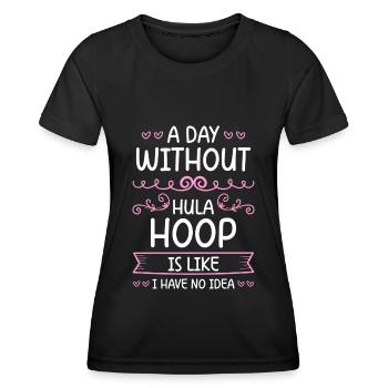 Hullern Fitness Abnehmen Motivation - Frauen Funktions-T-Shirt - Schwarz - Vorne - AI Model Female 172 light (172cm)