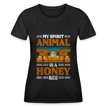 Honey Nature World Saver Beekeeper - Women's Functional T-Shirt - black - Front - AI Model Female 172 light (172cm)