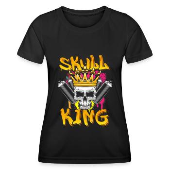 Street Art Wall Rap Street Style - Women's Functional T-Shirt - black - Front - AI Model Female 172 light (172cm)
