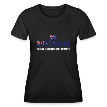Australia Today Tomorrow Always Australia Rugby - Women's Functional T-Shirt - black - Front - AI Model Female 172 light (172cm)