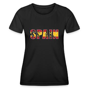 Spain Rugby - Women's Functional T-Shirt - black - Front - AI Model Female 172 light (172cm)