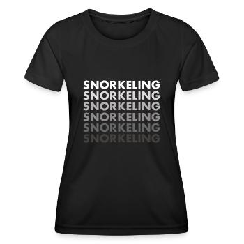 Snorkeler Snorkeling - Women's Functional T-Shirt - black - Front - AI Model Female 172 light (172cm)