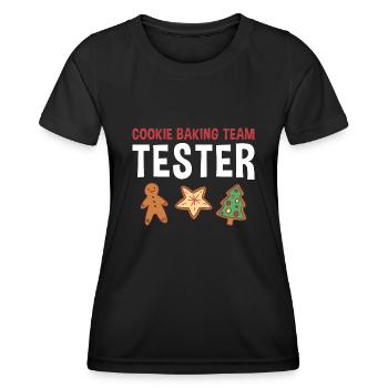Baking Cookie Baking Team Tester Cookie - Women's Functional T-Shirt - black - Front - AI Model Female 172 light (172cm)