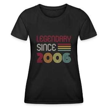 Birthday Legendary Since 2006 - Frauen Funktions-T-Shirt - Schwarz - Vorne - AI Model Female 172 light (172cm)