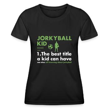 Sport Kid Definition Jorkyball - Women's Functional T-Shirt - black - Front - AI Model Female 172 light (172cm)