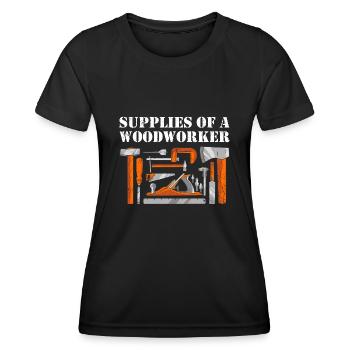 Fournitures de charpentier d’un menuisier menuisier - T-shirt sport Femme - noir - Devant - AI Model Female 172 light (172cm)