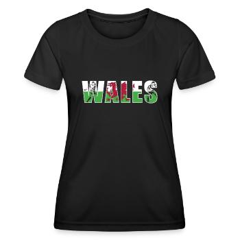 Wales Rugby - Women's Functional T-Shirt - black - Front - AI Model Female 172 light (172cm)