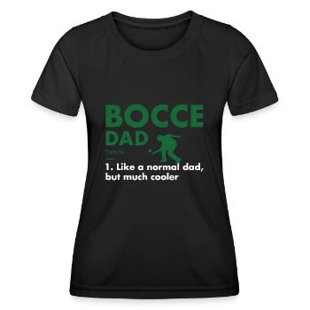 Sport Dad Définition Bocce - T-shirt sport Femme - noir - Devant - AI Model Female 172 light (172cm)