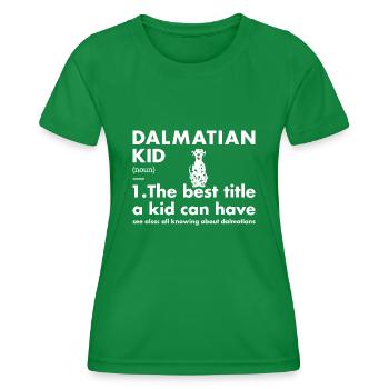 Dalmatian Kid Definition - Frauen Funktions-T-Shirt - Kelly Green - Vorne - AI Model Female 172 dark (172cm)