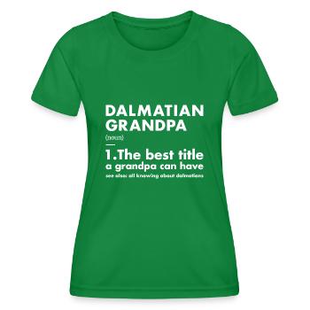 Dalmatian Grandpa Definition - Frauen Funktions-T-Shirt - Kelly Green - Vorne - AI Model Female 172 dark (172cm)