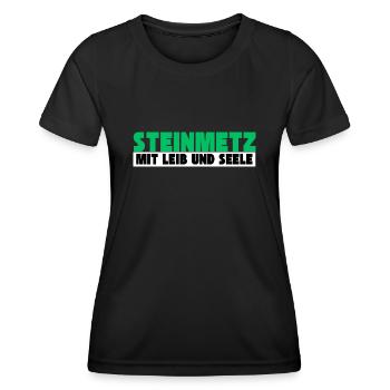 Steinmetz mit Leib und Seele - Frauen Funktions-T-Shirt - Schwarz - Vorne - AI Model Female 172 light (172cm)