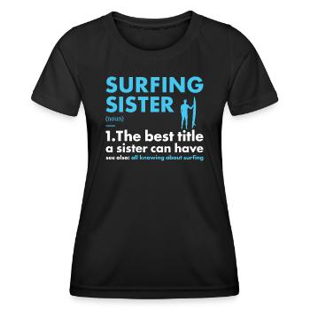 Sport Sister Surfing - Women's Functional T-Shirt - black - Front - AI Model Female 172 light (172cm)