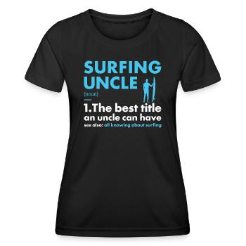 Sport Uncle Surfing - Women's Functional T-Shirt - black - Front - AI Model Female 172 light (172cm)