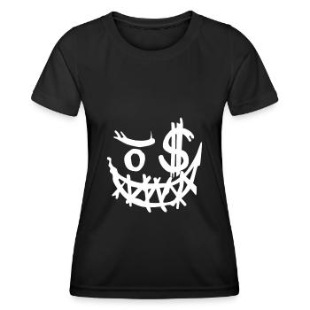 Halloween Gesicht zum fürchten - cooler Style - Frauen Funktions-T-Shirt - Schwarz - Vorne - AI Model Female 172 light (172cm)