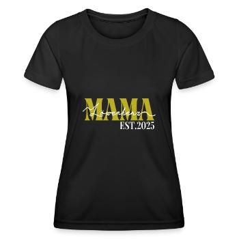 Mama Löwenherz 2025 Beste Mama Geschenk - Frauen Funktions-T-Shirt - Schwarz - Vorne - AI Model Female 172 light (172cm)