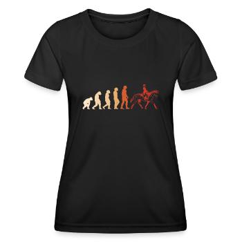 Rider Evolution Eventing - Women's Functional T-Shirt - black - Front - AI Model Female 172 light (172cm)