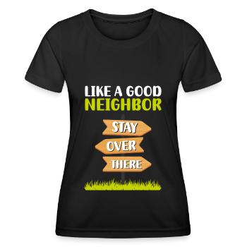 Nachbarschaft Freunde Bier Einweihung - Frauen Funktions-T-Shirt - Schwarz - Vorne - AI Model Female 172 light (172cm)