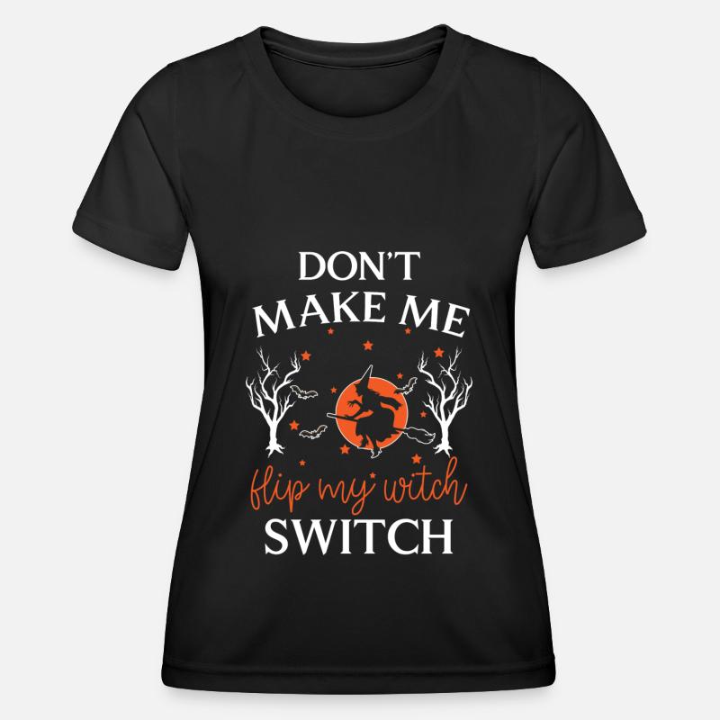 Witchcraft Broom Walpurgis Night - Women's Functional T-Shirt - black