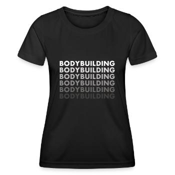 Sports Bodybuilding - Women's Functional T-Shirt - black - Front - AI Model Female 172 light (172cm)