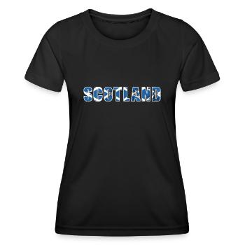 Scotland Rugby - Women's Functional T-Shirt - black - Front - AI Model Female 172 light (172cm)