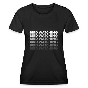 Bird Watcher Bird Watching - Frauen Funktions-T-Shirt - Schwarz - Vorne - AI Model Female 172 light (172cm)