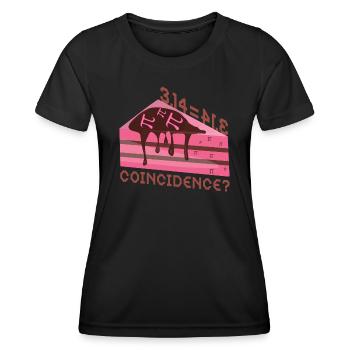 Math 3.14 = Pie - Coincidence? Pi - Women's Functional T-Shirt - black - Front - AI Model Female 172 light (172cm)