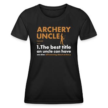 Sport Uncle Archery - Women's Functional T-Shirt - black - Front - AI Model Female 172 light (172cm)