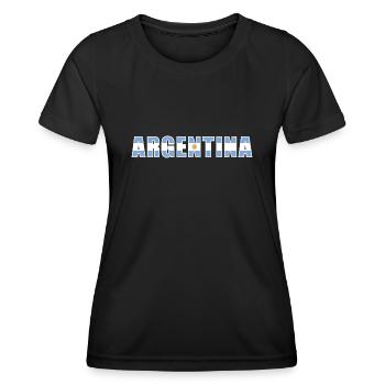 Argentina Rugby - Women's Functional T-Shirt - black - Front - AI Model Female 172 light (172cm)