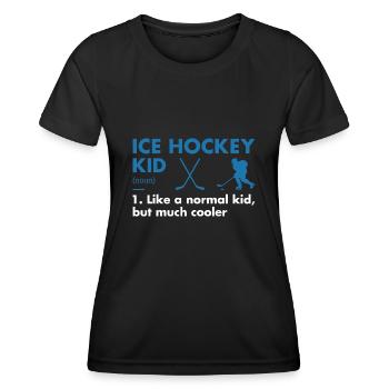 Sport Kid Definition Ice Hockey - Frauen Funktions-T-Shirt - Schwarz - Vorne - AI Model Female 172 light (172cm)