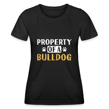 Property Of A Bulldog - Women's Functional T-Shirt - black - Front - AI Model Female 172 light (172cm)