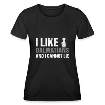 I Like Dalmatian And I Cannot Lie - Women's Functional T-Shirt - black - Front - AI Model Female 172 light (172cm)